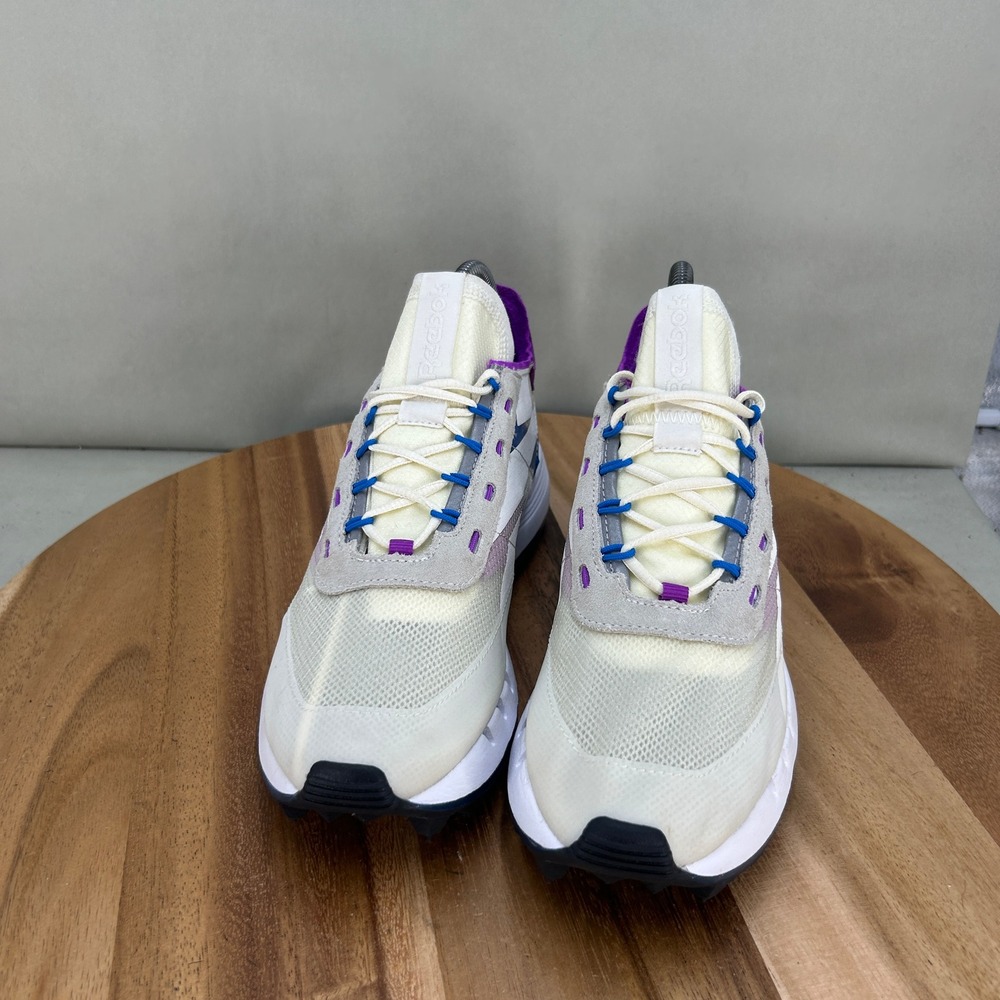Reebok Legacy 83 White Blue Purple Women Sneakers Trail FW9855 Size 8 - Picture 2 of 8